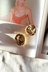 Aurelia Sculpt Earrings - Gold