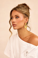 Solar Mirage Earrings - Gold