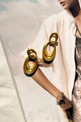 Solar Mirage Earrings - Gold