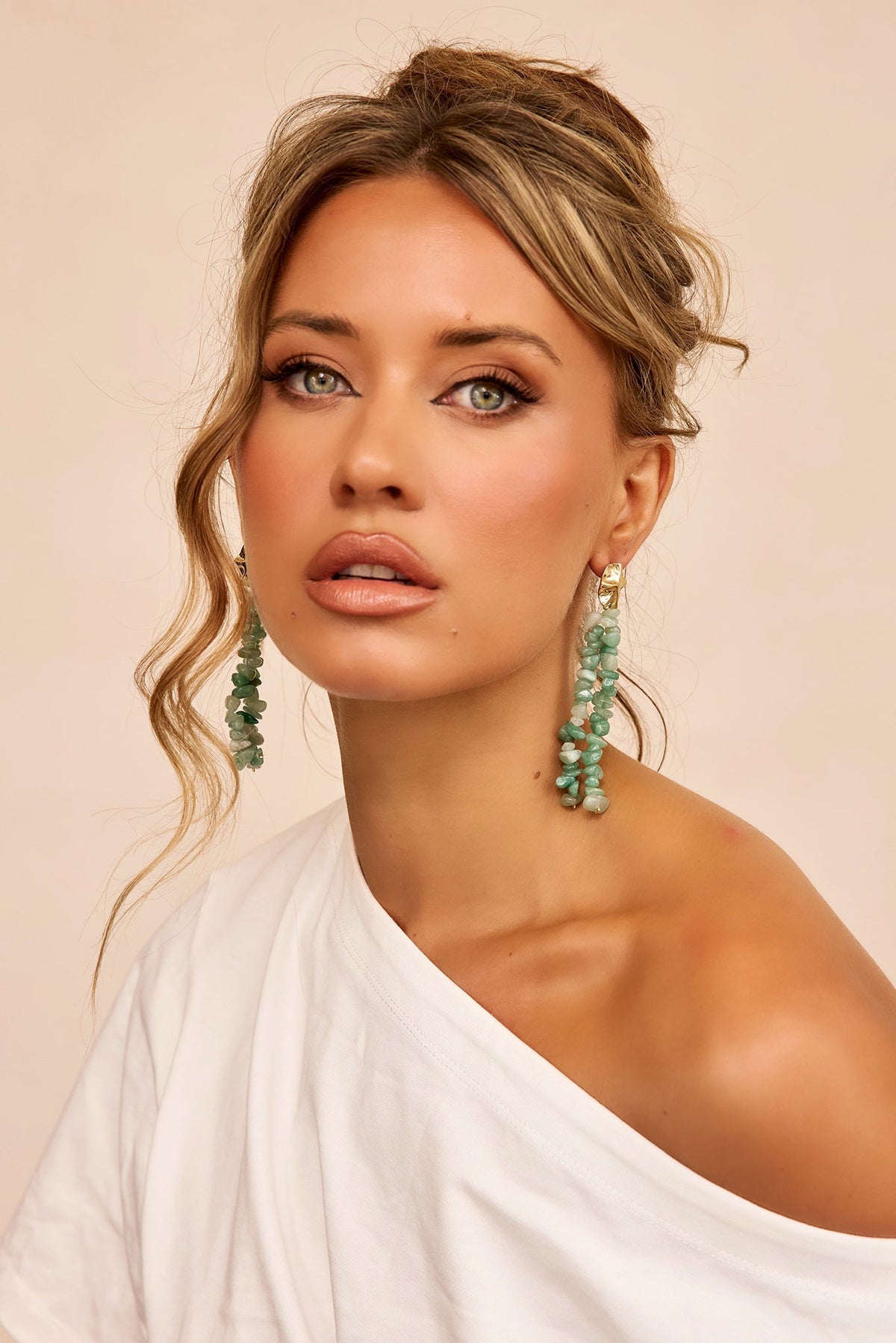 Verdant Drift Earrings - Green