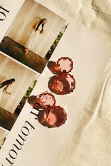 Rose Lumiere Earrings - Pink