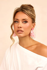 Sugar Veil Earrings - Pink