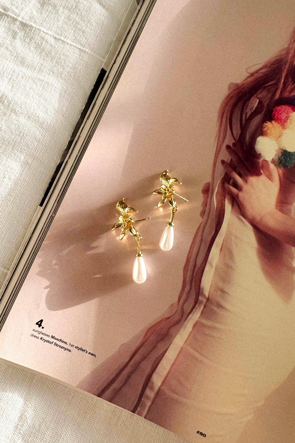 Petal Afterglow Earrings - Gold