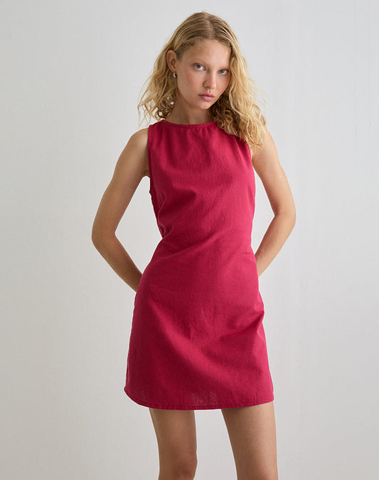 Ayana Mini Dress in Adrenaline Red