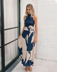 Balayage Dress - Navy Floral | Women's Floral Maxi Dress