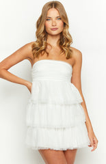 Birthday Girl White Mini Party Dress