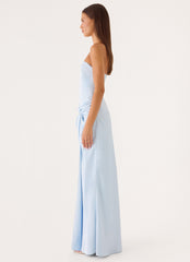Conni Strapless Maxi Dress - Blue