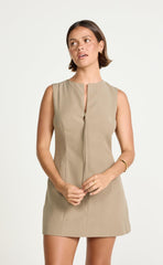 Caisey Mini Dress (Stone)