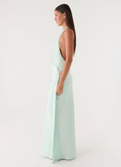 Eleni Halter Maxi Dress - Pistachio