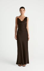 Adley Maxi Dress (Chocolate)