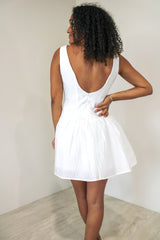 Adored Stunner Drop Waist Flare Mini Dress