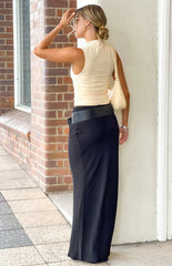 Jacqulin Black Maxi Skirt