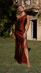 Victoria Maxi Dress - Rust