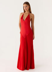 Leilah Maxi Dress - Cherry