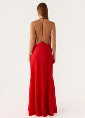 Leilah Maxi Dress - Cherry
