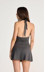 Araminta Mini Dress (Slate)