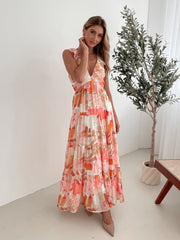 Mariel Pink Floral Dress | Women's Floral Mini Dress