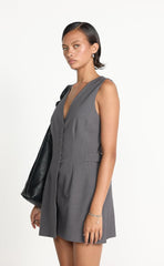 Yori Mini Dress (Textured Slate)