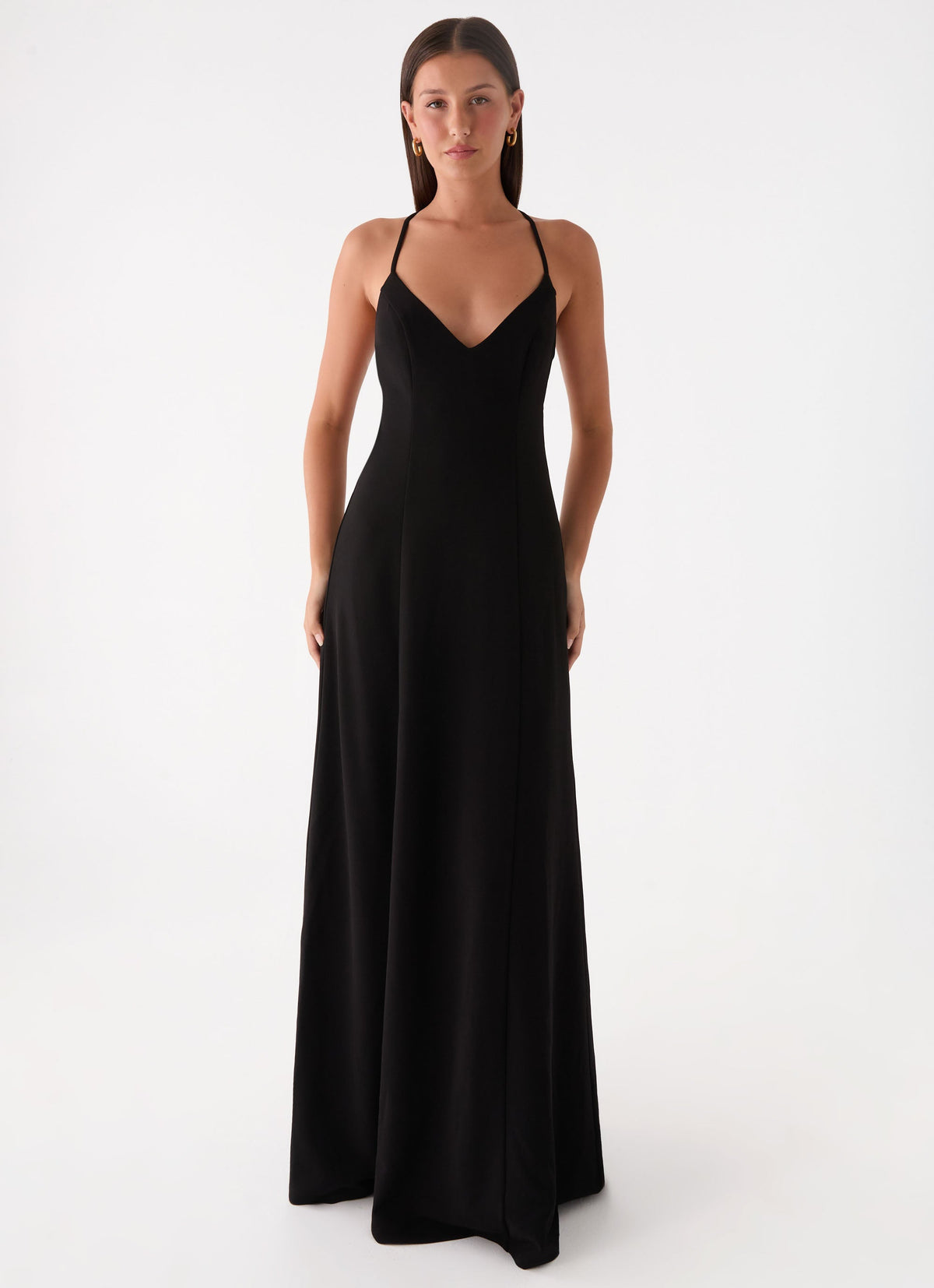 Russian Roulette Maxi Dress - Black