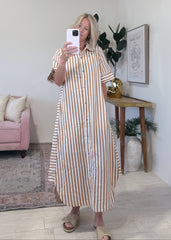 Rounded Shirttail Hem Dress