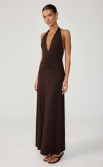 Araminta Maxi Dress (Chocolate)