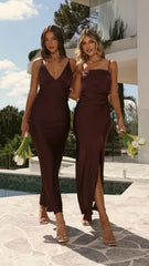 Ziah Maxi Dress - Chocolate