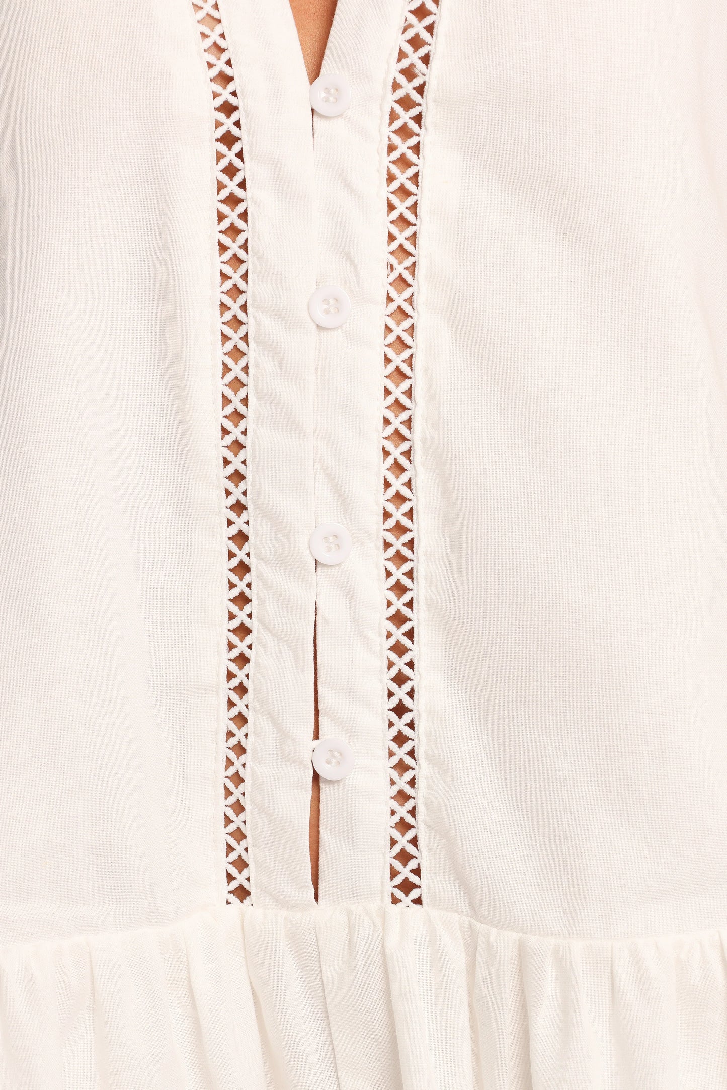 Hart Long Sleeve Mini Dress - White