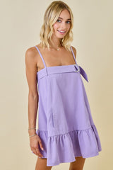 Crowd Pleaser Contrast Stitch Mini Dress