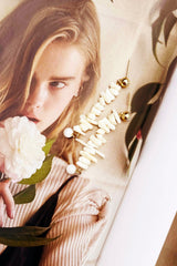 Matilda Earrings - White