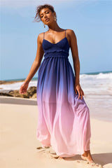Moonscapes Maxi Dress - Pink Multi