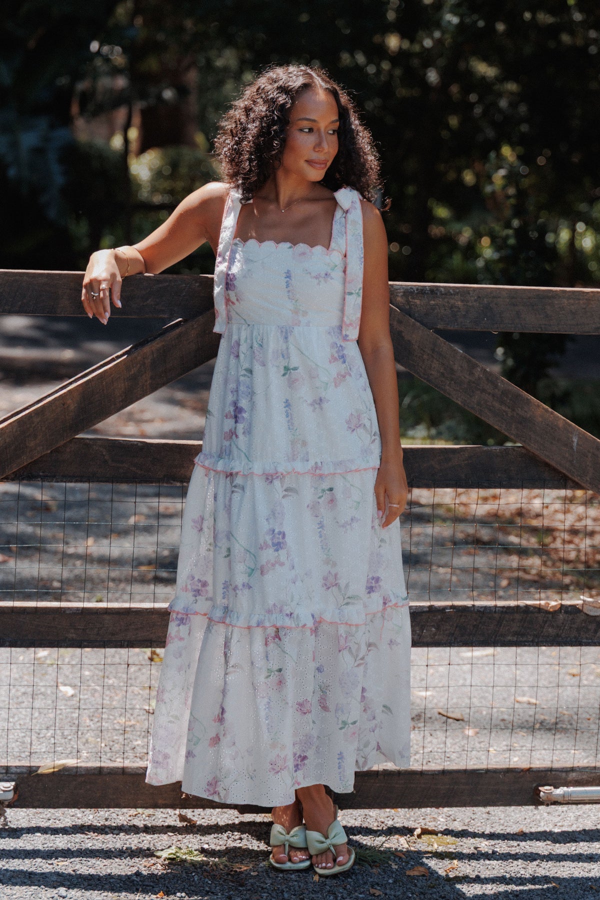 Aurelia Maxi Dress - Purple Floral