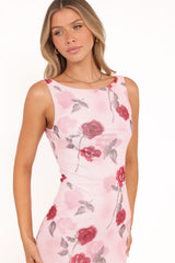 Brissa Maxi Dress - Pink Floral