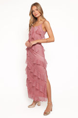 Ciao Ruffles Maxi Dress - Pink