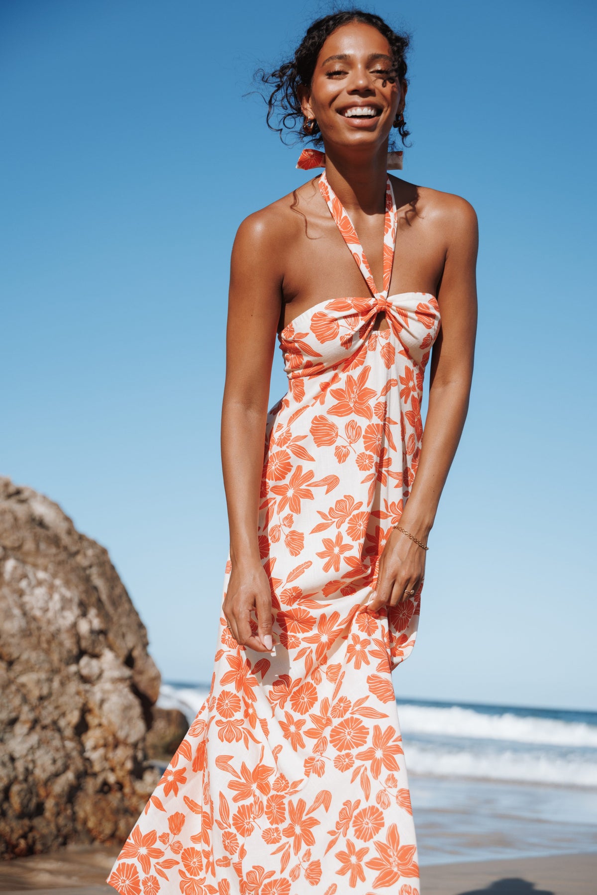 Cottrell Maxi Dress - Red Floral
