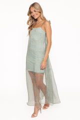 Erika Maxi Dress - Sage Green Floral