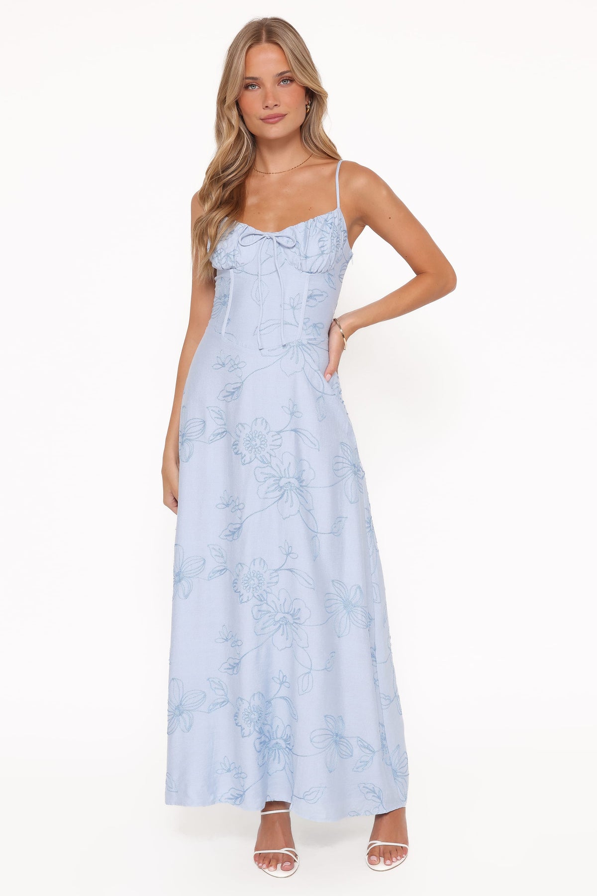 Houston Maxi Dress - Blue Floral