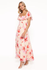 Kamie Maxi Dress - Pink Floral