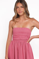 Kayt Strapless Dress - Petal Pink