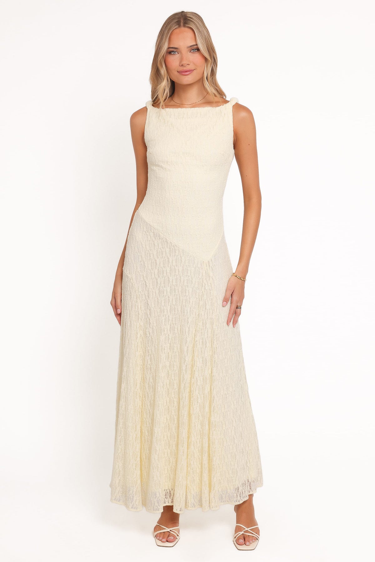 Kirsten Lace Maxi Dress - Yellow