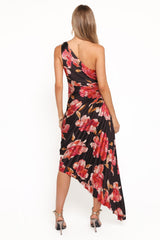 Kleo One Shoulder Maxi Dress - Midnight Orchid