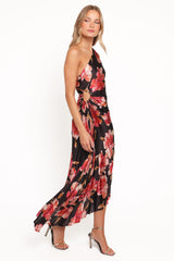 Kleo One Shoulder Maxi Dress - Midnight Orchid