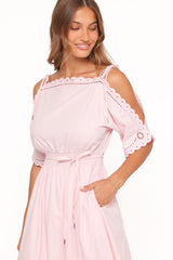 Nellie Midi Dress - Petal Pink