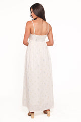 Odessa Maxi Dress - White Floral