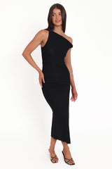 Sandria Off Shoulder Maxi Dress - Black