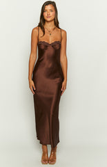 Scarlette Brown Maxi Dress